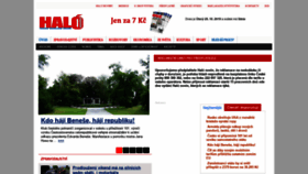 What Halonoviny.cz website looked like in 2019 (4 years ago)