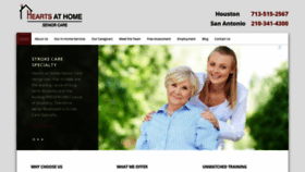 What Heartsathomeseniorcare.com website looked like in 2019 (4 years ago)