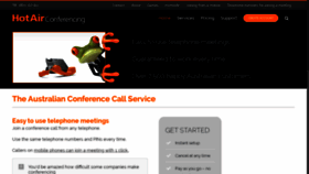 What Hotairconferencing.com.au website looked like in 2019 (4 years ago)