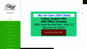 What Herbshopcincy.com website looked like in 2019 (4 years ago)