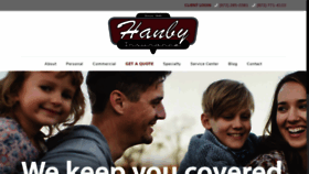 What Hanbyinsurance.com website looked like in 2019 (4 years ago)