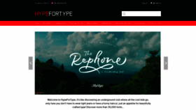 What Hypefortype.com website looked like in 2019 (4 years ago)
