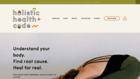 What Holistichealthcode.com website looked like in 2019 (4 years ago)