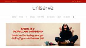 What Home.uniserve.com website looked like in 2019 (4 years ago)