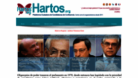 What Hartos.org website looked like in 2019 (4 years ago)