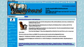 What Hoofanhound.com website looked like in 2019 (4 years ago)
