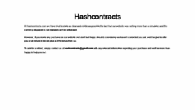 What Hashcontracts.com website looked like in 2019 (4 years ago)