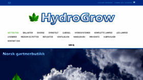 What Hydrogrow.no website looked like in 2019 (4 years ago)