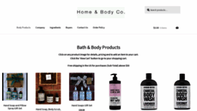 What Homeandbodyco.com website looked like in 2019 (4 years ago)