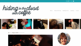 What Hidingintheclosetwithcoffee.com website looked like in 2019 (4 years ago)