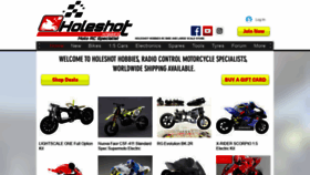 What Holeshothobbies.com.au website looked like in 2019 (5 years ago)