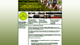 What Halalfoodcouncilusa.com website looked like in 2019 (4 years ago)