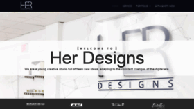 What Herdesignsweb.com website looked like in 2019 (4 years ago)