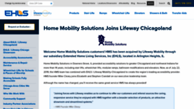 What Homemobilitysolutions.com website looked like in 2019 (4 years ago)