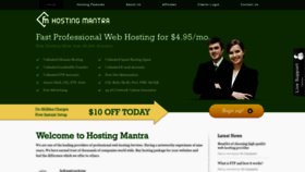 What Hostingmantra.com website looked like in 2019 (4 years ago)