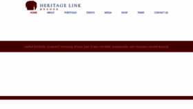 What Heritagelinkbrands.com website looked like in 2019 (4 years ago)