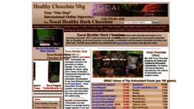 What Healthychocolatenbg.com website looked like in 2019 (4 years ago)