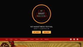 What Hotaugustmusicfestival.com website looked like in 2019 (4 years ago)