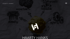 What Haartyhanks.com website looked like in 2019 (4 years ago)
