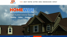 What Homewiseroofingandexteriors.com website looked like in 2019 (4 years ago)