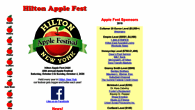 What Hiltonapplefest.org website looked like in 2019 (4 years ago)