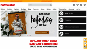 What Hofmeister.de website looked like in 2019 (4 years ago)