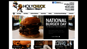 What Holychuckburgers.com website looked like in 2019 (4 years ago)
