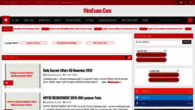 What Himexam.com website looked like in 2019 (5 years ago)