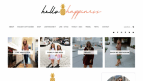What Hellohappinessblog.com website looked like in 2019 (4 years ago)