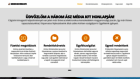 What Haromaszmedia.hu website looked like in 2019 (4 years ago)