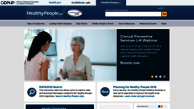 What Healthypeople.gov website looked like in 2019 (4 years ago)