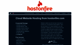 What Hostonfire.com website looked like in 2019 (4 years ago)