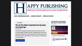 What Happypublishing.com website looked like in 2019 (4 years ago)