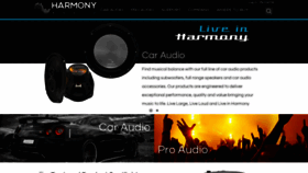 What Harmonyaudio.com website looked like in 2019 (4 years ago)