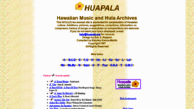 What Huapala.org website looked like in 2019 (4 years ago)