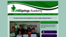 What Hillsprings.org website looked like in 2019 (4 years ago)