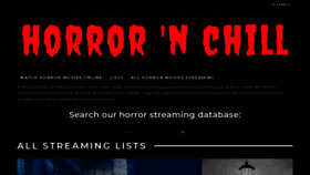 What Horrornchill.com website looked like in 2019 (4 years ago)