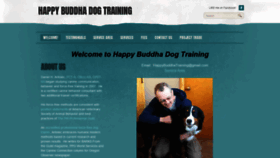 What Happybuddhadogtraining.com website looked like in 2019 (4 years ago)