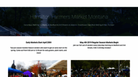 What Hamiltonfarmersmarket.org website looked like in 2019 (4 years ago)