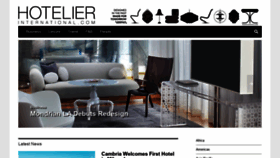 What Hotelierinternational.com website looked like in 2019 (4 years ago)