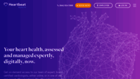 What Heartbeathealth.com website looked like in 2019 (4 years ago)