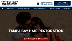 What Hairrestorationtampabayfl.com website looked like in 2019 (4 years ago)