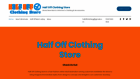 What Halfoffclothingstore.com website looked like in 2019 (4 years ago)