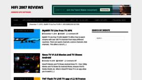 What Hifi2007reviews.com website looked like in 2019 (4 years ago)