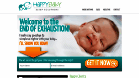 What Happybabysleepsolutions.com website looked like in 2019 (4 years ago)