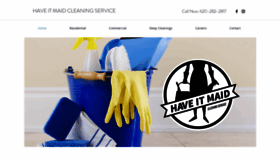 What Haveitmaidcleaningservice.com website looked like in 2019 (4 years ago)