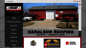 What Haralsonroofing.com website looked like in 2019 (4 years ago)