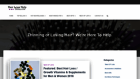 What Hairlosshelponline.com website looked like in 2019 (4 years ago)