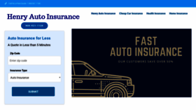 What Henryautoinsurance.net website looked like in 2019 (4 years ago)