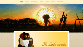What Hopeforthebrokenhearted.com website looked like in 2019 (4 years ago)